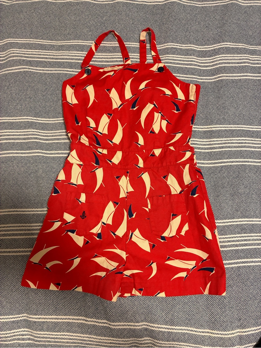 POLO RL Girls' Sailboat Print Romper